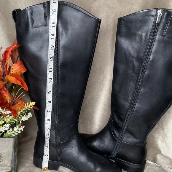 Nordstrom Black Leather Boots size 8.5 NWOT - Picture 2 of 5